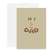 Load image into Gallery viewer, #1 Dad Father's Day Card 5’X7’ | Gift for Dad