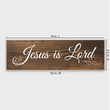 Load image into Gallery viewer, Jesus is Lord 1 Tier Wood Decor