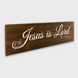 Load image into Gallery viewer, Jesus is Lord 1 Tier Wood Decor