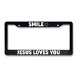 Load image into Gallery viewer, SMILE Jesus Loves You License Plate Frame