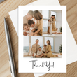 Load image into Gallery viewer, Personalized 5’X7’ Thank You Card Custom Your Photo Image Upload Your Text with 3 Images
