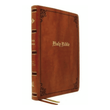 Load image into Gallery viewer, Personalized Custom Text Your Name KJV Large Print Thinline Bible Comfort Print Tan Leathersoft