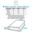 Load image into Gallery viewer, Personalized Bible Cover For Men Two-tone Toffee & Chocolate Brown Do Not Be Afraid Joshua 1:9 Faux Leather