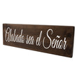 Load image into Gallery viewer, Alabado Sea El Senor Spanish Wood Decor