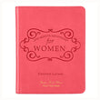 Load image into Gallery viewer, Personalized Custom Text Your Name One-Minute Devotions for Women Devotional Pink Faux Leather
