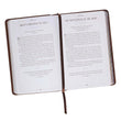 Load image into Gallery viewer, Personalized Devotional Walking with God Brown Faux Leather