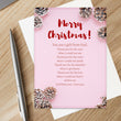 Load image into Gallery viewer, Christian Merry Christmas Thank You Poem Holiday Card for Christmas