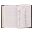 Load image into Gallery viewer, Personalized Custom Text Your Name KJV Holy Bible Standard Size Thumb Index Edition Burgundy King James Version