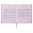 Load image into Gallery viewer, Personalized Custom Text Your Name Rest in Me Devotional Pink Faux Leather