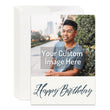 Load image into Gallery viewer, Personalized Happy Birthday Card Custom Your Photo Image Upload Your Text Greeting Card