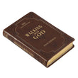 Load image into Gallery viewer, Personalized Devotional Walking with God Brown Faux Leather