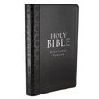 Load image into Gallery viewer, Personalized Custom Text Your Name KJV Holy Bible Thumb Index Edition Standard Size Black King James Version