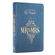 Load image into Gallery viewer, Personalized Devotional Mr. & Mrs. 366 Devotions for Couples Blue Faux Leather