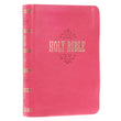 Load image into Gallery viewer, Personalized KJV Bible COMPACT LuxLeather Pink