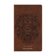Load image into Gallery viewer, Personalized Custom Text Your Name ESV Thinline Holy Bible TruTone Royal Lion Brown English Standard Version