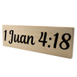 Load image into Gallery viewer, 1 Juan 4:18 Spanish Wood Decor
