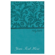 Load image into Gallery viewer, Personalized KJV Deluxe Gift Bible Red Letter Leathersoft Turquoise King James Version