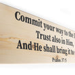 Load image into Gallery viewer, Psalm 37:5 Commit Your Ways To The Lord Wood Decor
