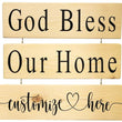 Load image into Gallery viewer, Personalized God Bless Our Home Wood Decor