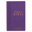Load image into Gallery viewer, Personalized Custom Text Your Name KJV Budget Gift and Award Purple Bible King James Version