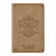 Load image into Gallery viewer, Personalized Custom Text Your Name Standing Firm Daily Devotional Tan Faux Leather Custom Made Gift for Birthdays Celebrations Holidays