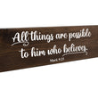 Load image into Gallery viewer, Mark 9:23 All Things Are Possible Wood Decor