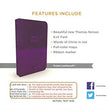 Load image into Gallery viewer, Personalized KJV Holy Bible Value Thinline Leathersoft Purple Comfort Print King James Version