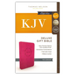 Load image into Gallery viewer, Personalized Custom Text Your Name KJV Deluxe Gift Holy Bible Pink Leathersoft King James Version