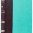 Load image into Gallery viewer, Personalized KJV Holy Bible Giant Print Turquoise and Brown Faux Leather Flexcover