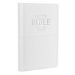Load image into Gallery viewer, Personalized Custom Text Your Name KJV Indexed White Gift Holy Bible Faux Leather Bound King James Version