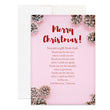 Load image into Gallery viewer, Christian Merry Christmas Thank You Poem Holiday Card for Christmas