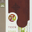 Load image into Gallery viewer, Personalized NIV Teen Study Bible COMPACT Leathersoft Brown