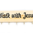 Load image into Gallery viewer, Walk With Jesus Key Holder Wood Decor