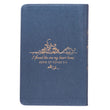 Load image into Gallery viewer, Personalized Devotional Mr. & Mrs. 366 Devotions for Couples Blue Faux Leather