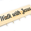 Load image into Gallery viewer, Walk With Jesus Key Holder Wood Decor