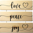 Load image into Gallery viewer, Love Joy Peace Wood Decor