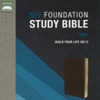 Load image into Gallery viewer, Personalized NIV Foundation Study Bible Leathersoft Brown Red Letter Edition