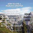 Load image into Gallery viewer, How To Live A Fearless Lifestyle Personalized Photo Poem