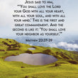 Load image into Gallery viewer, Matthew 22:37-39 Personalized Photo Verse