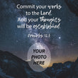 Load image into Gallery viewer, Proverbs 16:3 Personalized Photo Verse