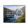 Load image into Gallery viewer, Psalm 119:105 Personalized Photo Verse