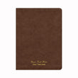 Load image into Gallery viewer, Personalized Custom Text Your Name KJV Single-Column Wide-Margin Bible Brown LeatherTouch