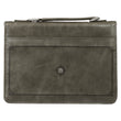 Load image into Gallery viewer, Gray All Things Filigree Philippians 4:13 Faux Leather Personalized Bible Cover For Men