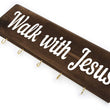 Load image into Gallery viewer, Walk With Jesus Key Holder Wood Decor