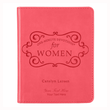 Load image into Gallery viewer, Personalized Custom Text Your Name One-Minute Devotions for Women Devotional Pink Faux Leather