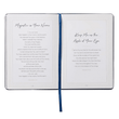 Load image into Gallery viewer, Personalized Custom Text Your Name Prayers and Praises From the Word Gift Book Navy Blue Faux Leather