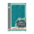 Load image into Gallery viewer, Personalized Custom Text Your Name NIV Bible for Teen Girls Italian Duo-Tone Caribbean Blue