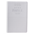 Load image into Gallery viewer, Personalized Custom Text Your Name KJV Indexed White Gift Holy Bible Faux Leather Bound King James Version