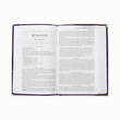 Load image into Gallery viewer, Personalized Custom Text Your Name The Passion Translation New Testament (2020 Edition) Large Print Violet Faux Leather