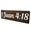 Load image into Gallery viewer, 1 Juan 4:18 Spanish Wood Decor